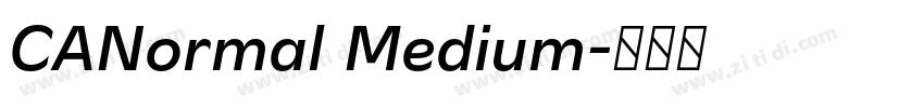 CANormal Medium字体转换